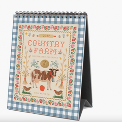 2027 Country Farm Desk Calendar