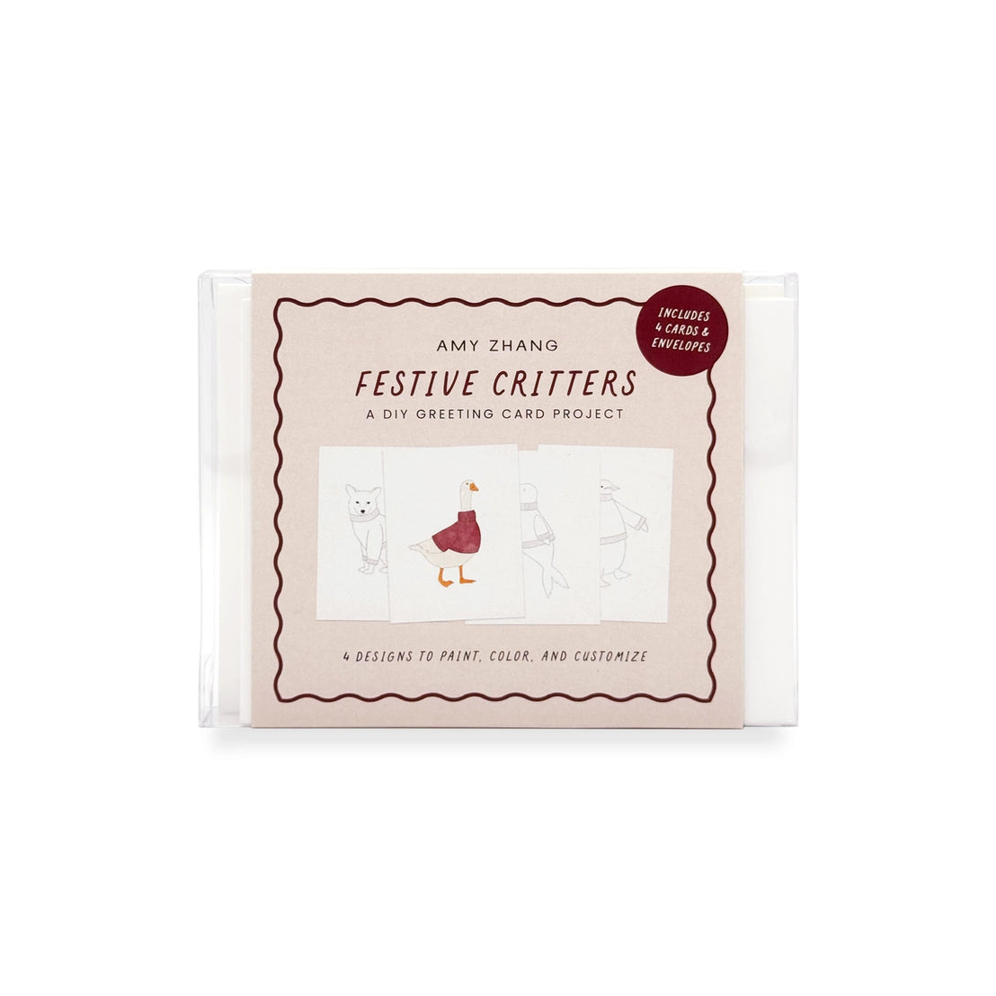 Festive Critters DIY Cards, Amy Zhang