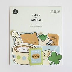 Cat's Happy Trip Stickers