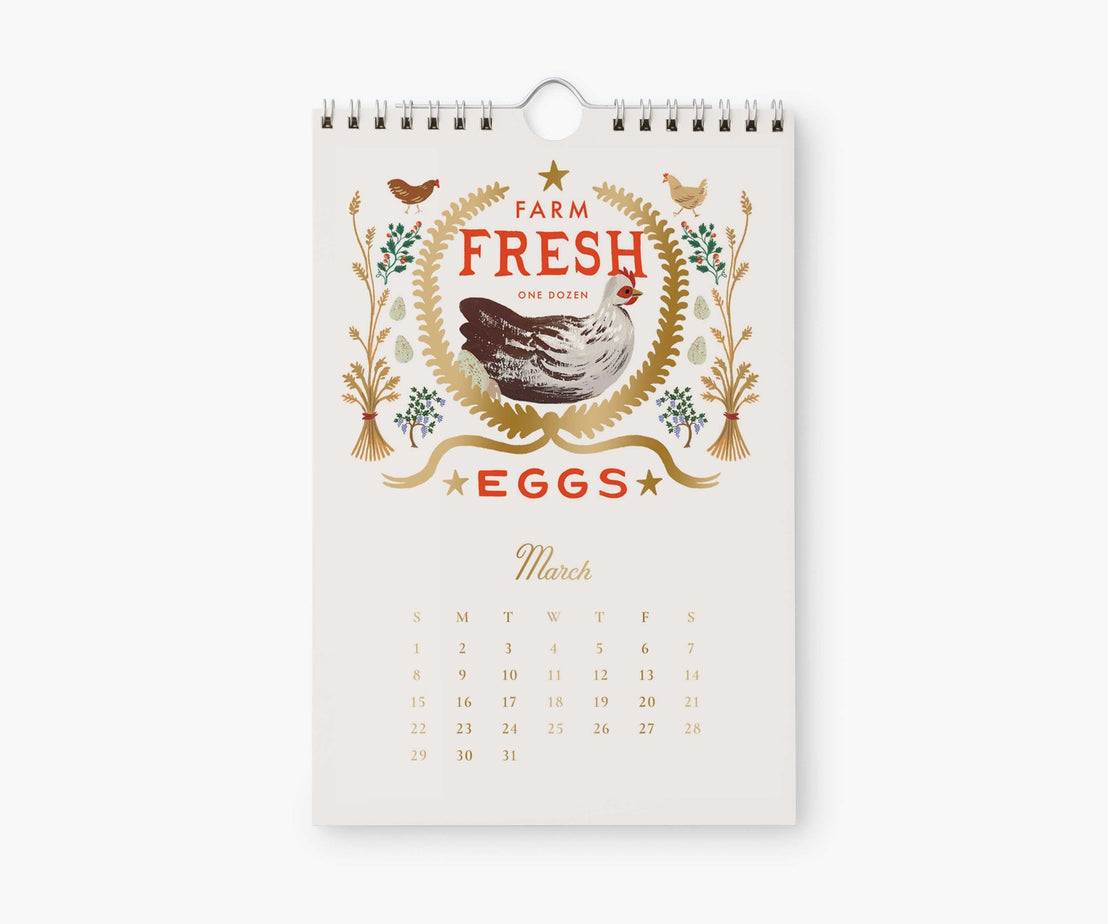 2026 Country Farm Kitchen Calendar