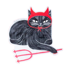 Devil Cat Sticker