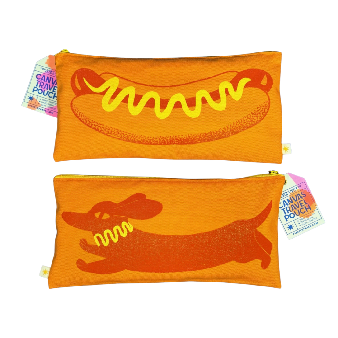Hot Dog Canvas Pouch