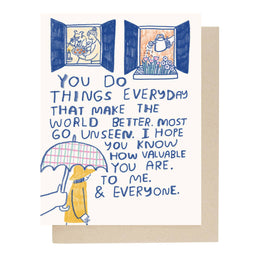 You Make the World Better, People I've Loved