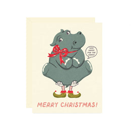 Hippo Christmas, Wallflower Paper