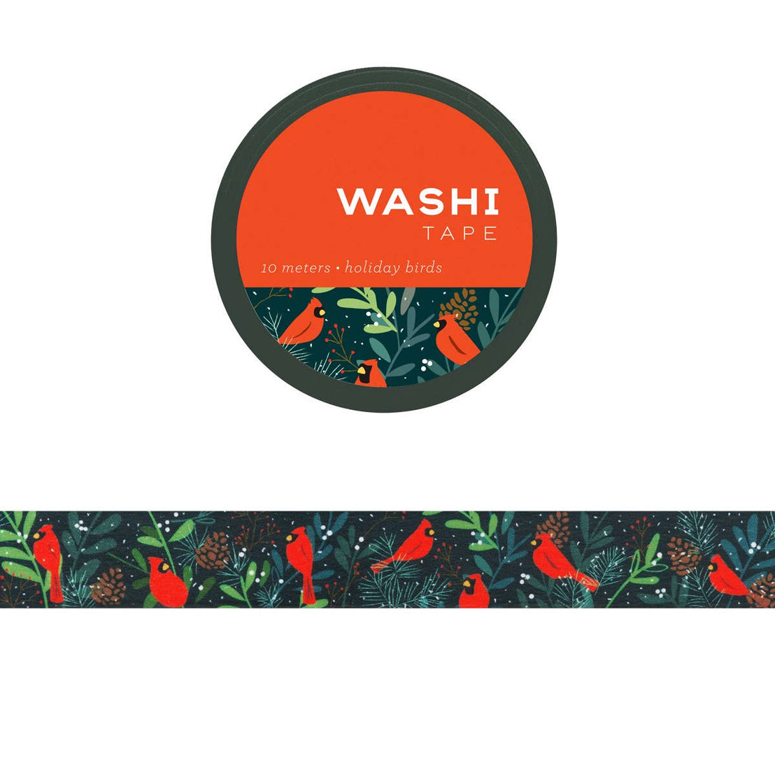 Holiday Birds Washi Tape