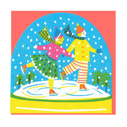 Ice Skaters Snowglobe, The Printed Peanut