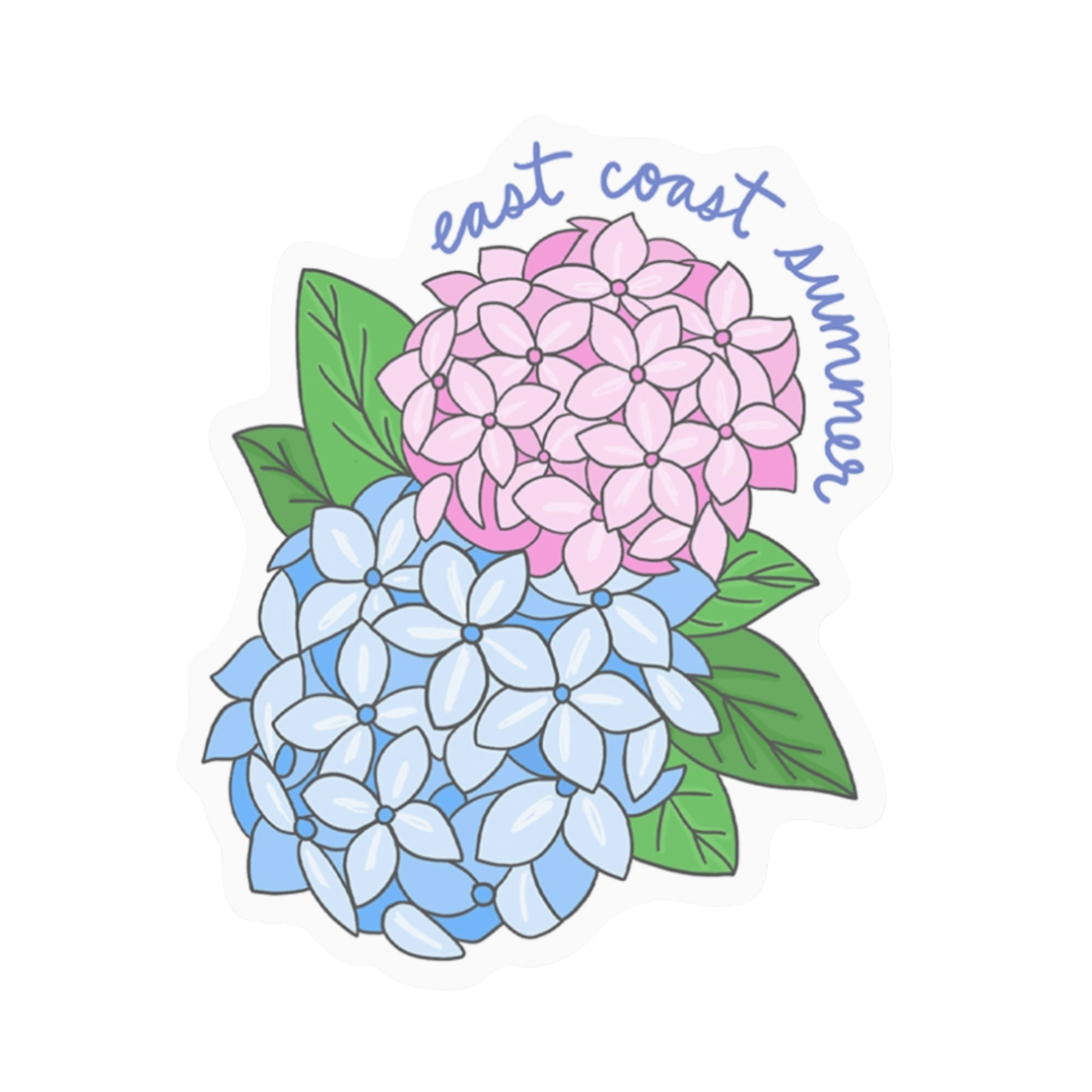 Hydrangea East Coast Summer Sticker