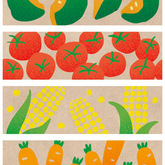 Kraft Vegetable Washi Tape
