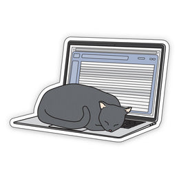 Laptop Cat Sticker