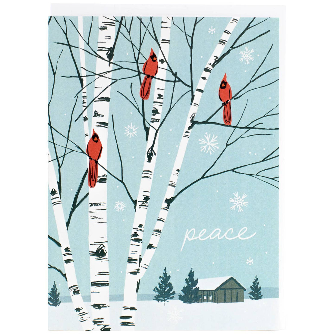 Cardinals Birch Trees Boxed Set, Smudge Ink