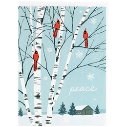 Cardinals Birch Trees Boxed Set, Smudge Ink