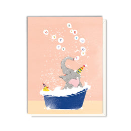 Birthday Elephant in Tub, Driscoll Design