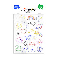 Charms Embroidery Iron-on Sheet