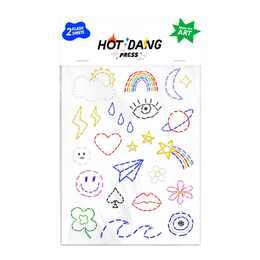 Charms Embroidery Iron-on Sheet