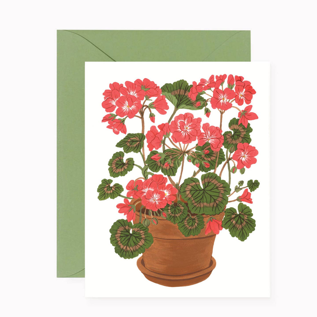 Geranium Notecard, Botanica Paper Co.
