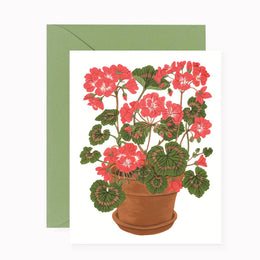 Geranium Notecard, Botanica Paper Co.