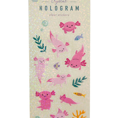 Axolotl Crystal Holo Sticker