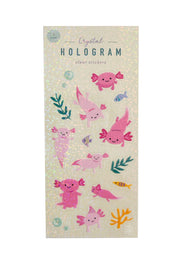 Axolotl Crystal Holo Sticker