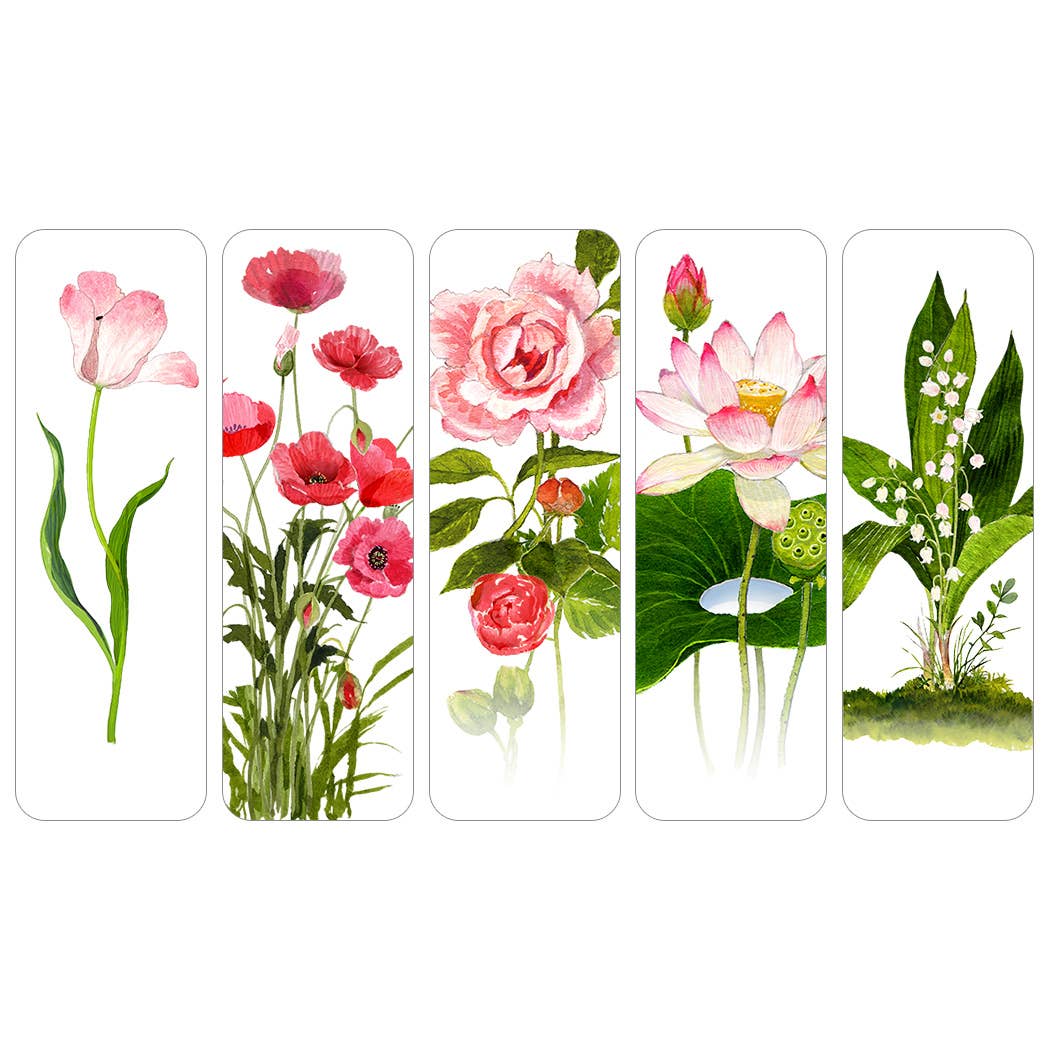 Pink Posies Bookmarks