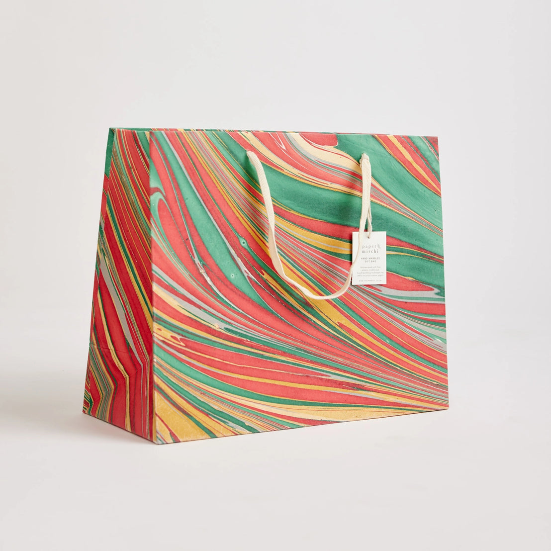 Marble Festive Candy Stripes Gift Bag