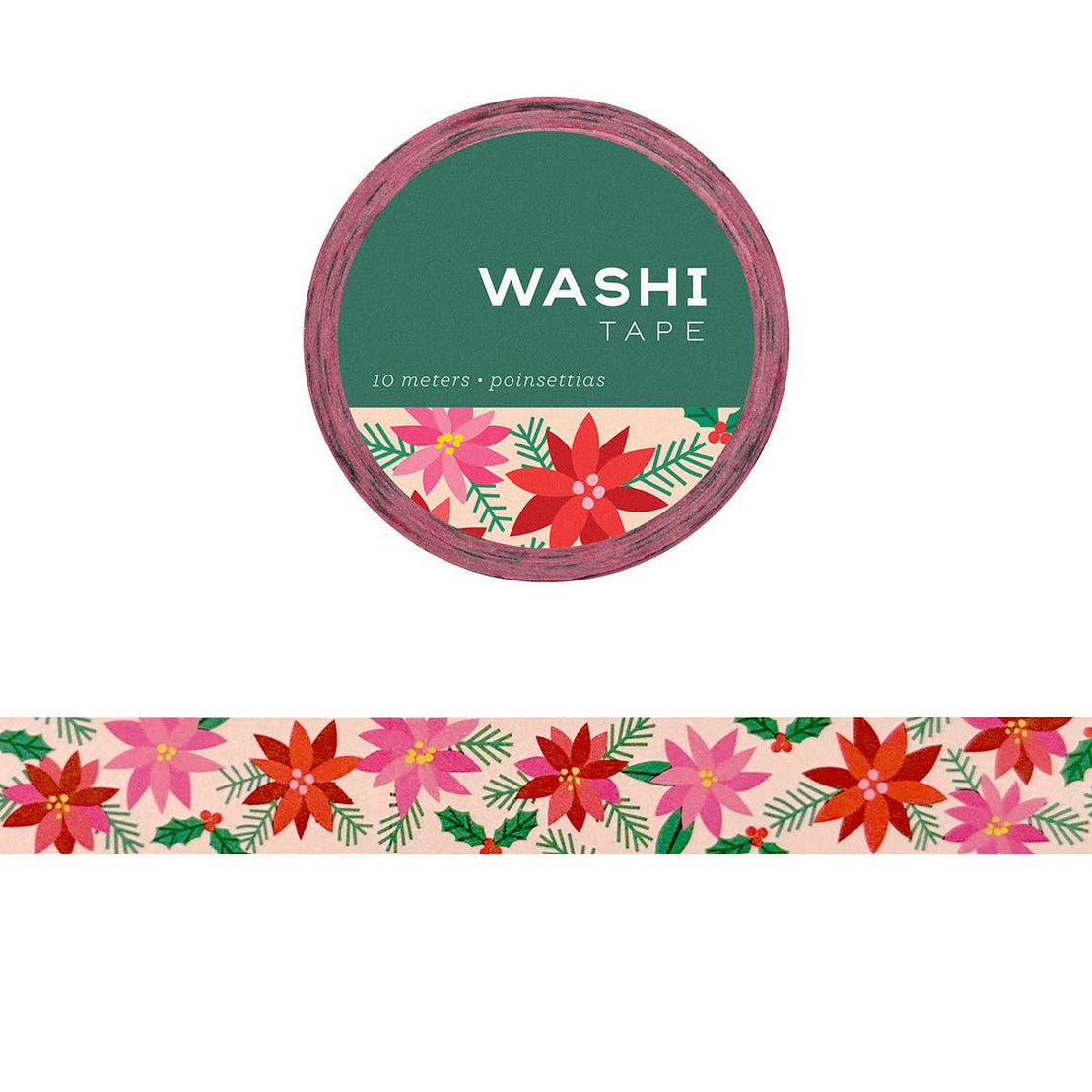 Poinsettia Washi Tape