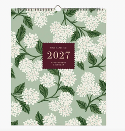 2027 Floral Appointment Wall Calendar