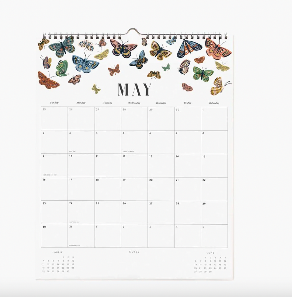 2027 Floral Appointment Wall Calendar