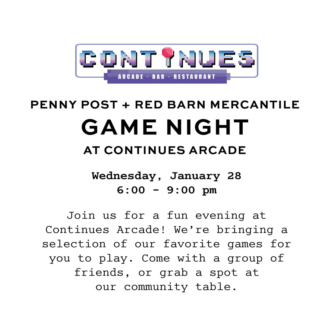 Tickets for Game Night at Continues Arcade