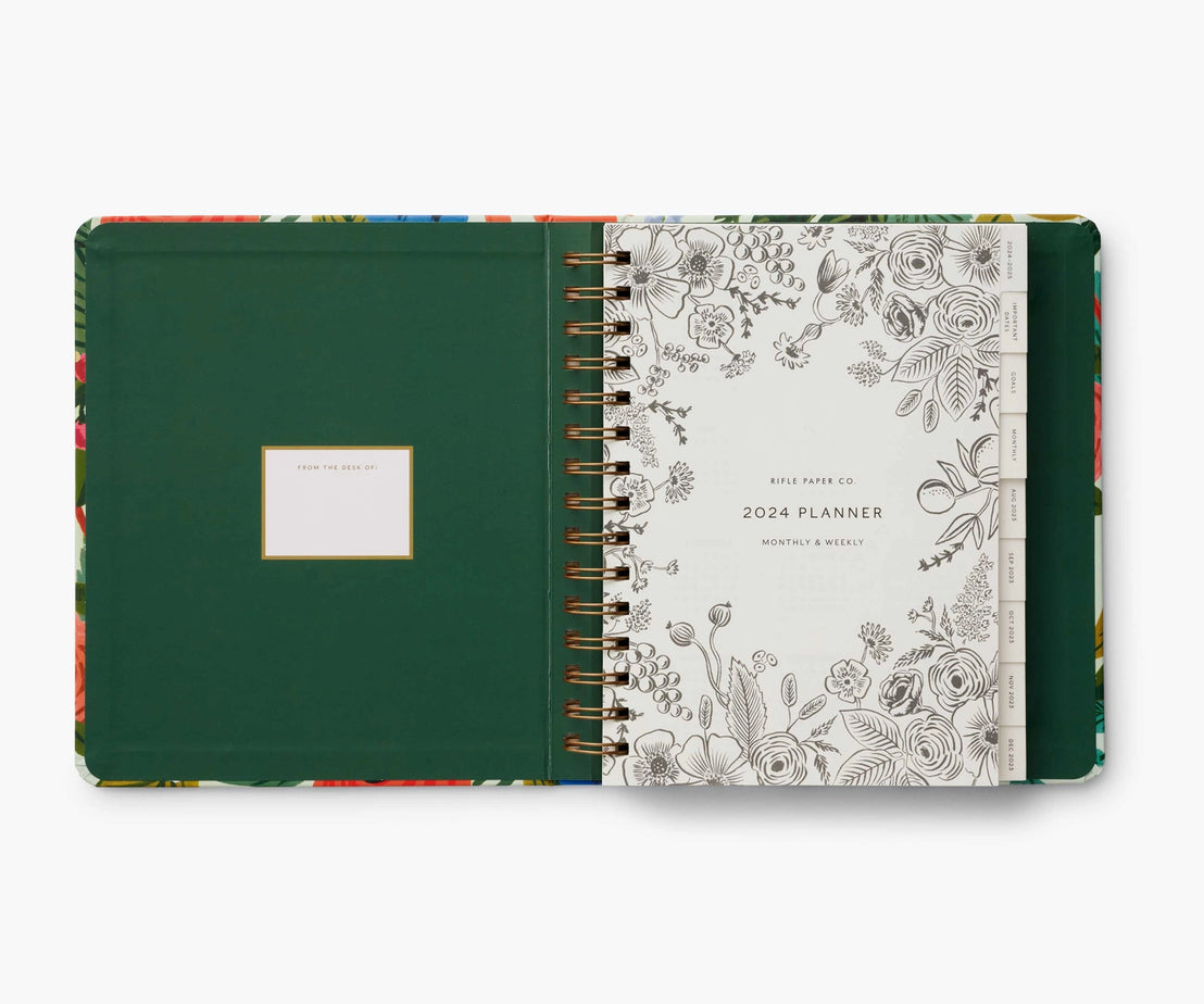 2024 17-Month Covered Garden Party Planner, Rifle Paper Co.