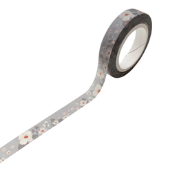 Floral Grey Washi Tape