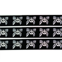 Happy Skulls Lilac Ribbon Washi Tape