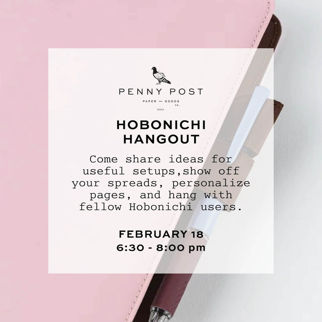 February Hobonichi Hangout Reservation