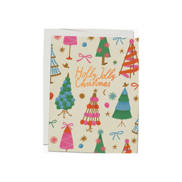 Holly Jolly Trees, Red Cap Cards