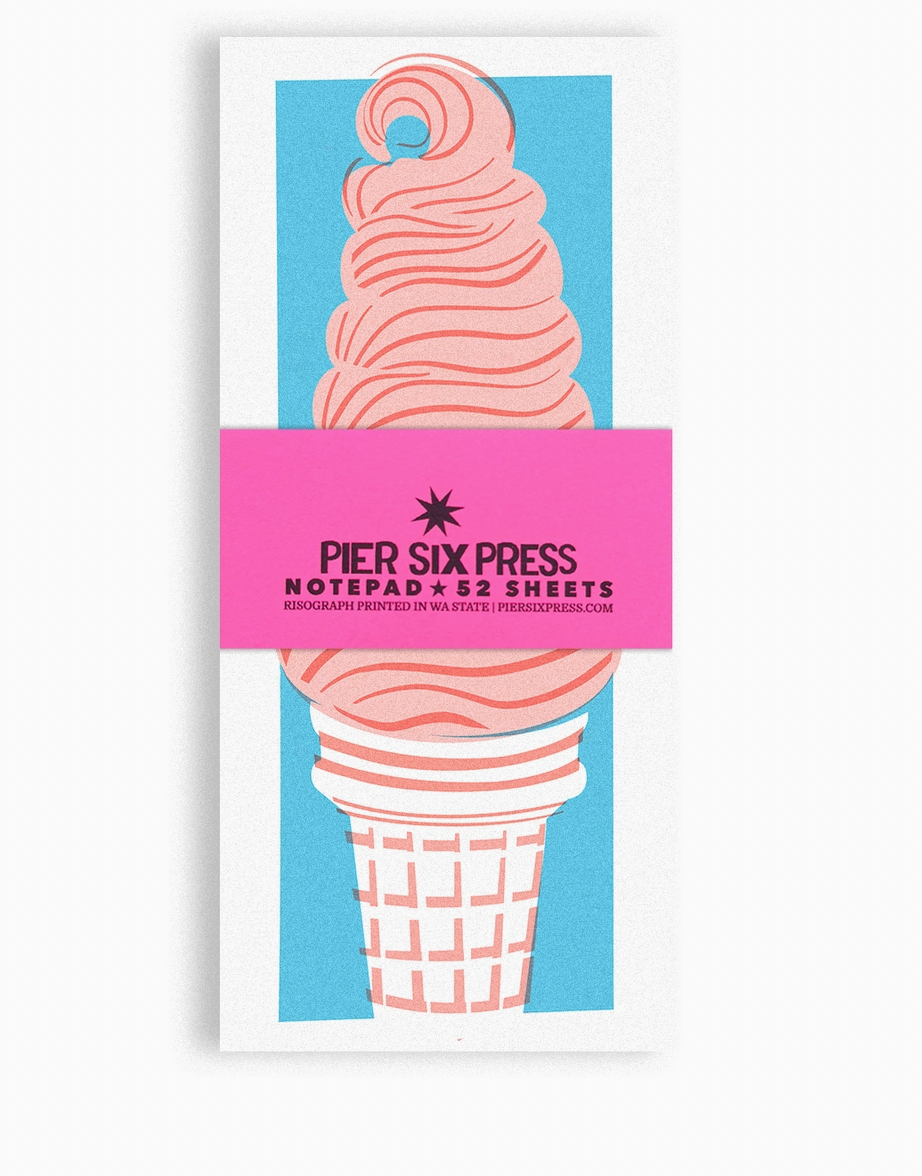 Ice Cream Treat Notepad