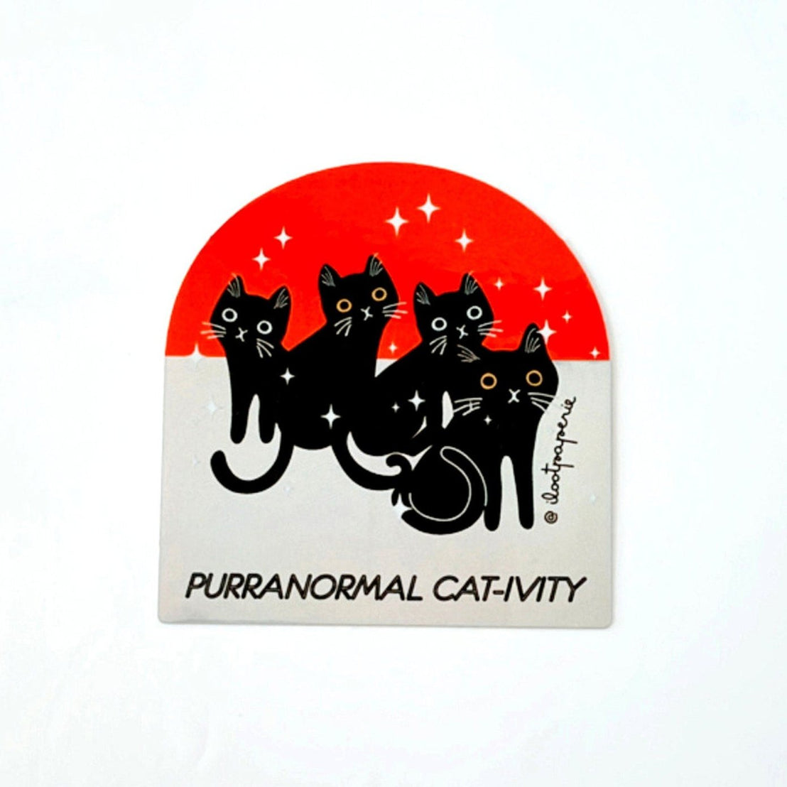 Purranormal Black Cat Sticker