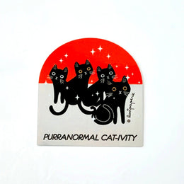 Purranormal Black Cat Sticker