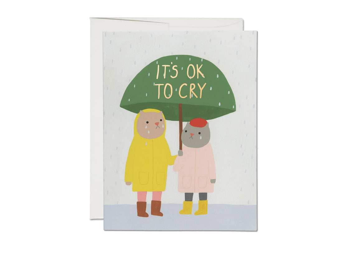 It's OK To Cry Sympathy, Red Cap Cards