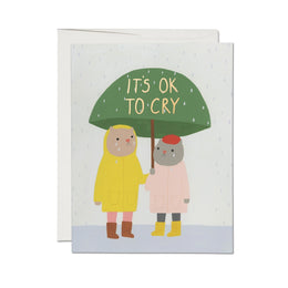 It's OK To Cry Sympathy, Red Cap Cards