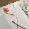 Poppy Garden Linen Bound Notebook, Botanica Paper Co.