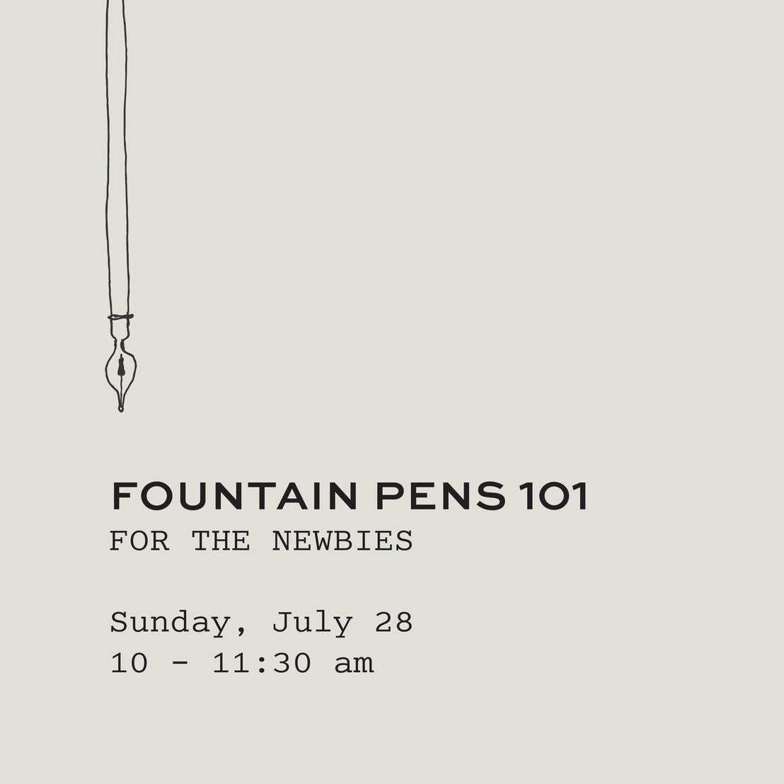Fountain Pens 101: A Meet-up for the Newbies