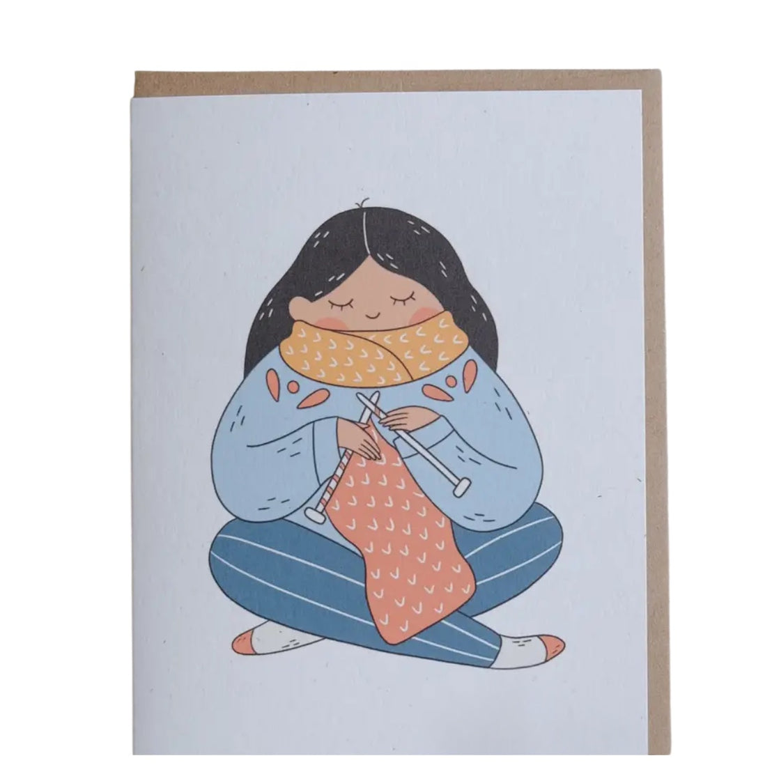 Knitting a Scarf, Justine Gilbuena