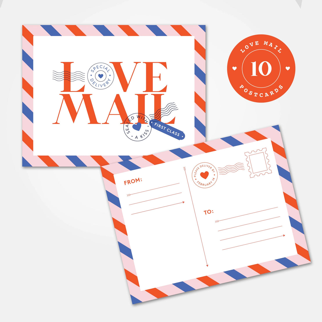 Love Mail Postcards Set, Spaghetti & Meatballs