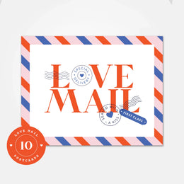 Love Mail Postcards Set, Spaghetti & Meatballs