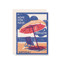 Mellow Beach Umbrella Birthday, Heartell Press