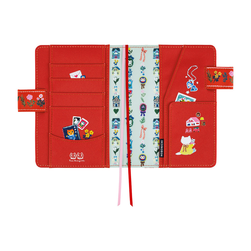 Hobonichi 2027 Techo Original A6 Yumi Kitagashi White Cat House Cover