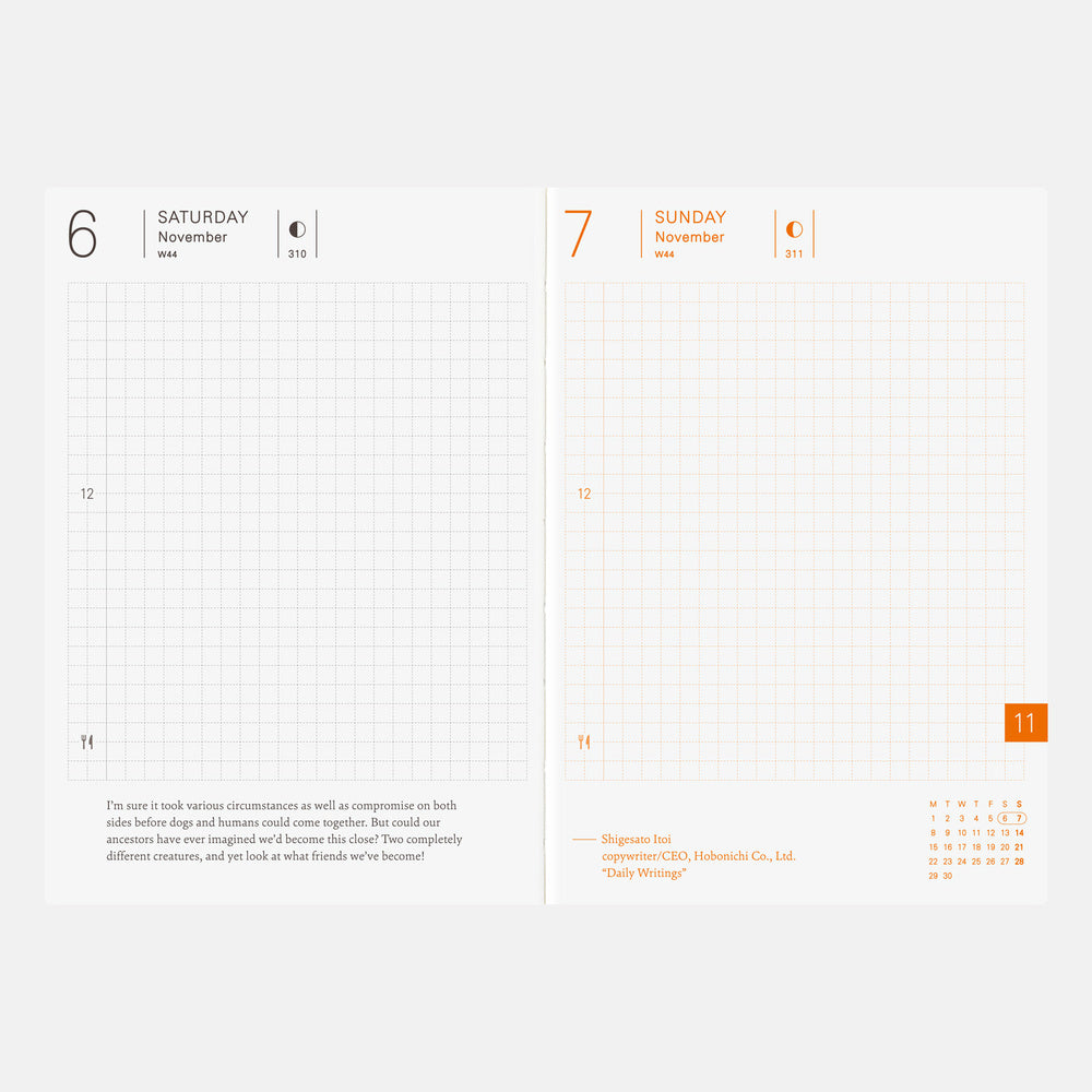 Hobonichi 2027 Techo Original A6 English Planner