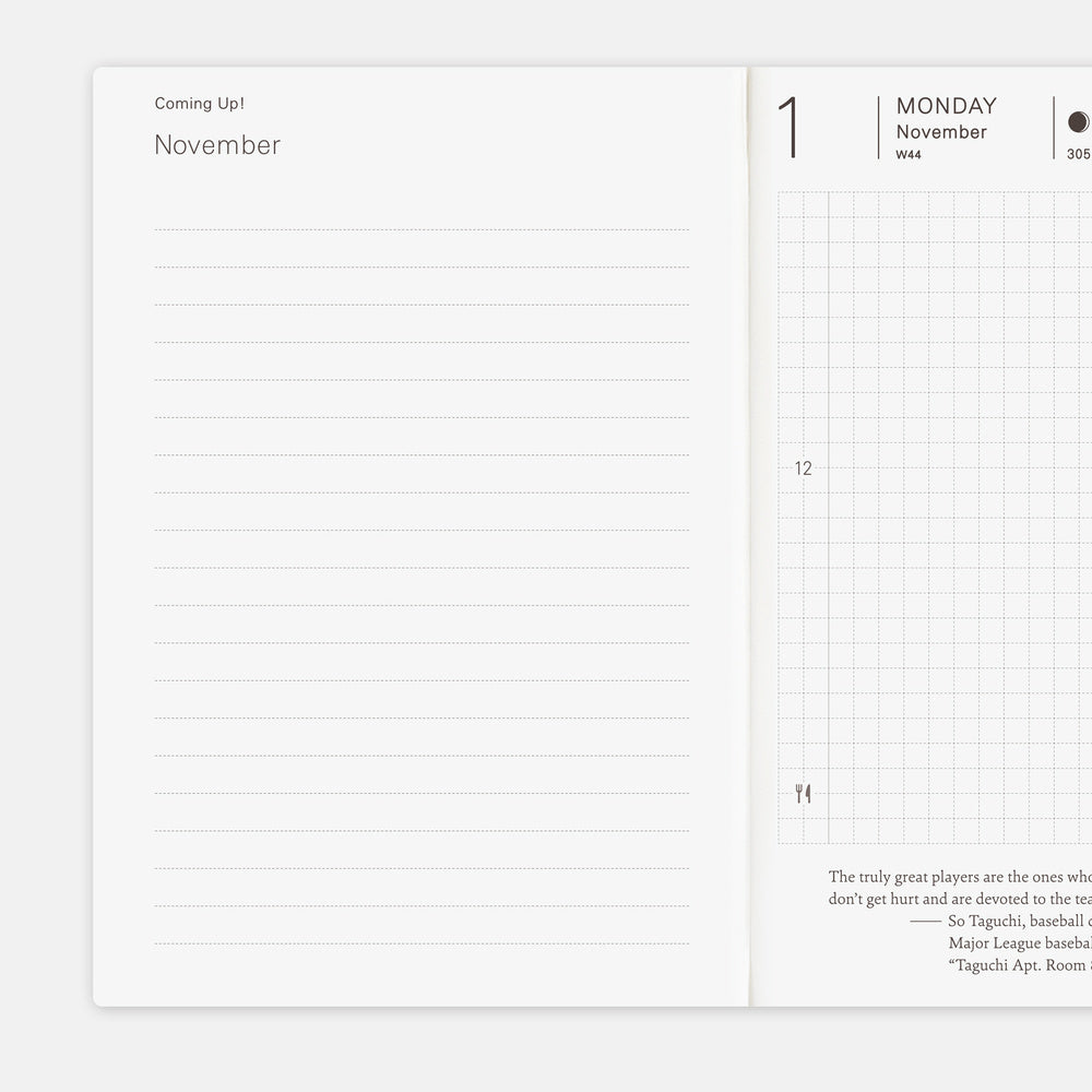 Hobonichi 2027 Techo Original A6 English Planner