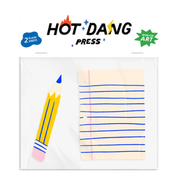 Buddies Pencil and Paper Iron-on