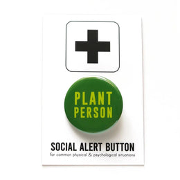 Plant Person Button Pin