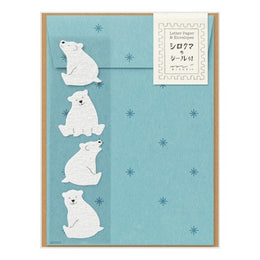 Polar Bear Letter Kit & Stickers, Midori